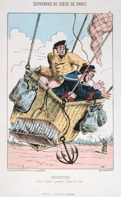 Aérostier, siège de Paris, 1870-1871 - Unbekannt