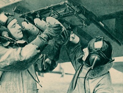 Observateur aérien recevant une formation de bombardement, 1940 - Unbekannt