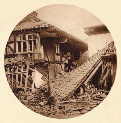 Dégâts de raid aérien à Croydon, 1915 1935 - Unbekannt