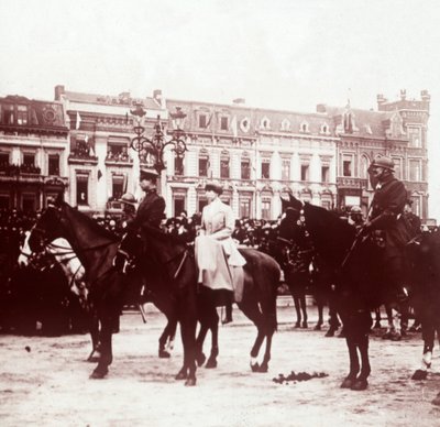 Albert Ier et Élisabeth de Bavière à Liège, Belgique, vers 1914-1918 - Unbekannt