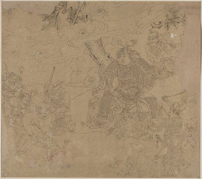 Album de thèmes taoïstes et bouddhistes : Chercher la montagne : Feuille 41, 1200s - Unbekannt