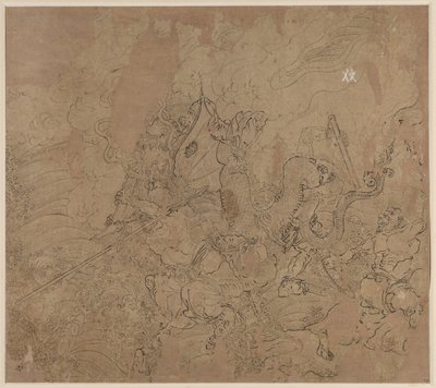 Album de thèmes taoïstes et bouddhistes : Recherche de la montagne : Feuille 49, 1200s - Unbekannt