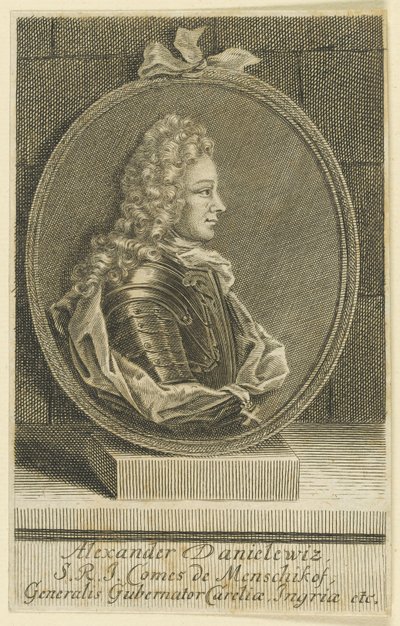 Alexandre Danilovich Menchikov, généralissime, prince du Saint-Empire romain germanique, 1705 - Unbekannt