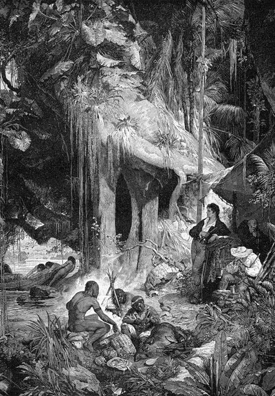 Alexander von Humboldt et Aimé Bonpland sur le fleuve Orénoque, 1800-1804, 1900 - Unbekannt