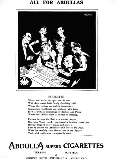 Tout pour Abdullas - Roulette, 1927 - Unbekannt