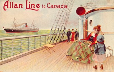 Ligne Allan vers le Canada, vers 1900 - Unbekannt