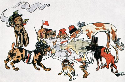 Caricature allégorique de la Première Guerre mondiale - Unbekannt