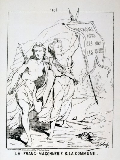 Allégorie de la Franc-Maçonnerie et la Commune, Commune de Paris, 1871 - Unbekannt