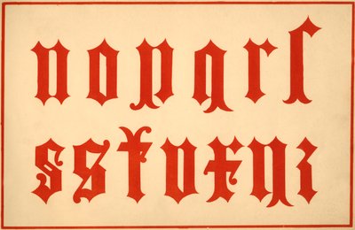 Alphabet, lettres archaïques, minuscules - Unbekannt