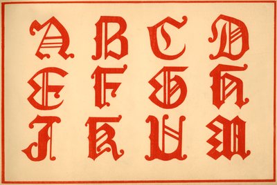 Alphabet, lettres A-M, majuscules - Unbekannt