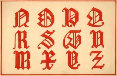 Alphabet, lettres N-Z, majuscules - Unbekannt