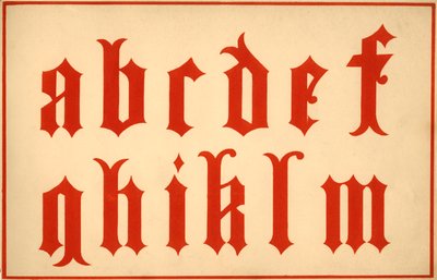 Alphabet, lettres a-m, minuscules - Unbekannt