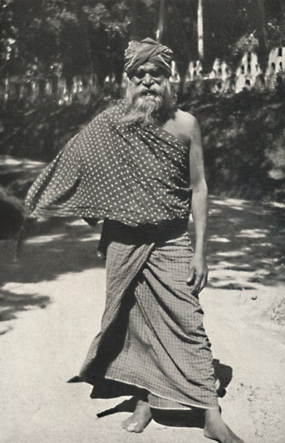 Vieux travailleur cinghalais de Kandy, 1926 - Unbekannt