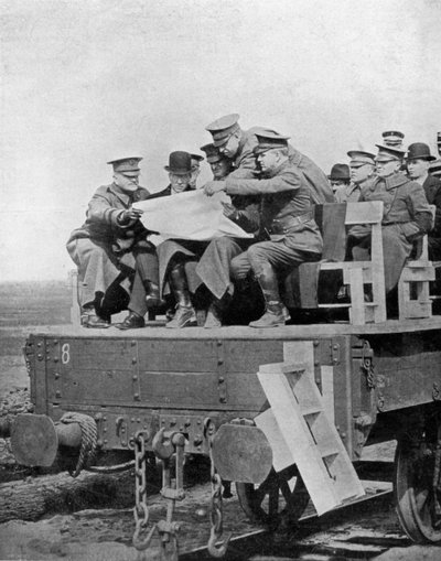 Conférence de service actif sur le front occidental, Première Guerre mondiale, 1917, vers 1920 - Unbekannt