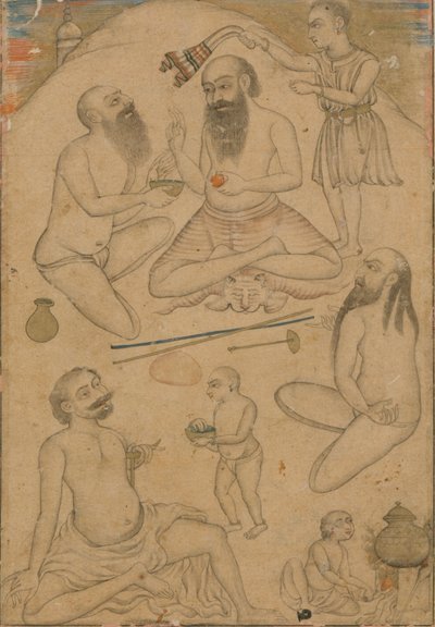 Un campement de yogis, vers 1660 - Unbekannt