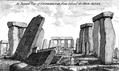 Vue intérieure de Stonehenge depuis l