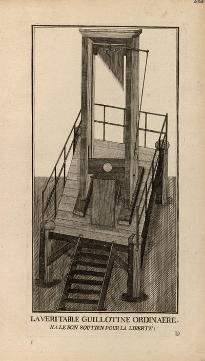 Une guillotine ordinaire. Ha, le bon soutien pour la liberté !, 1791-1794 - Unbekannt