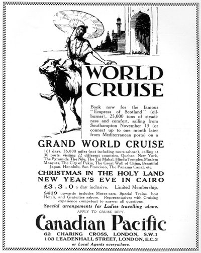 Publicité pour une croisière mondiale du Canadian Pacific - Unbekannt