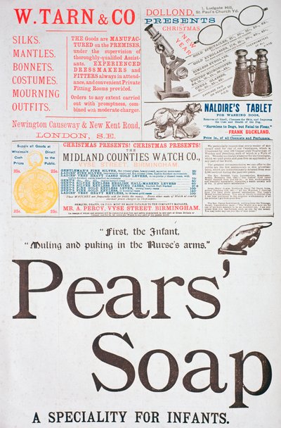 Une page publicitaire dans Yuletide, 1882 - Unbekannt