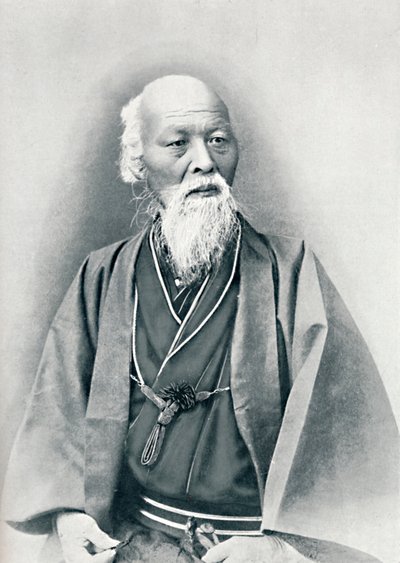 Un vieux médecin japonais en costume complet, 1902 - Unbekannt