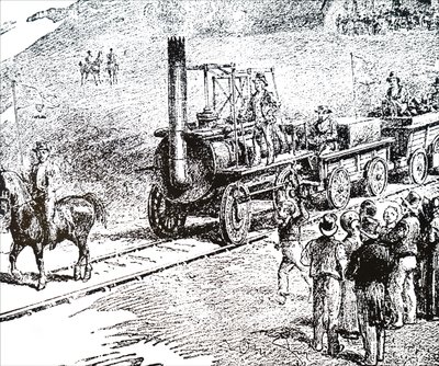 Une locomotive construite par George Stephenson - Unbekannt