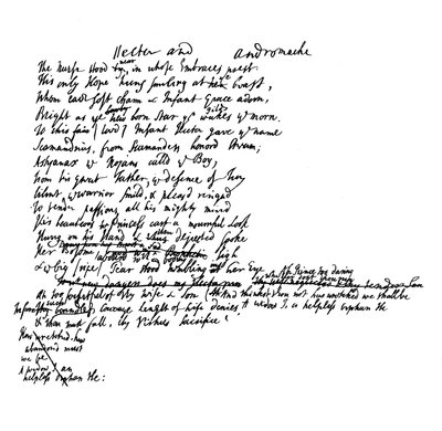 Un extrait du manuscrit original de la traduction d