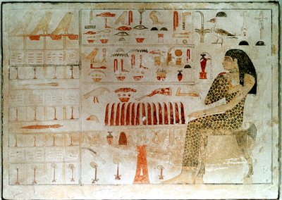 Stèle égyptienne ancienne avec hiéroglyphes, 27ème-25ème siècle av. J.-C. - Unbekannt