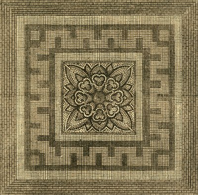 Pavement romain antique trouvé à Threadneedle Street, 1841, 1897 - Unbekannt