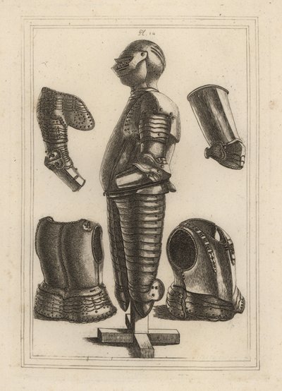 Ancienne armure brillante pour John de Courcy, comte d