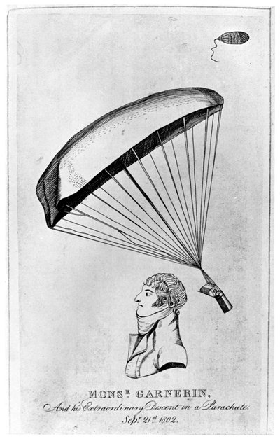 André Jacques Garnerin, aéronaute français et premier parachutiste, vers 1802 1910 - Unbekannt
