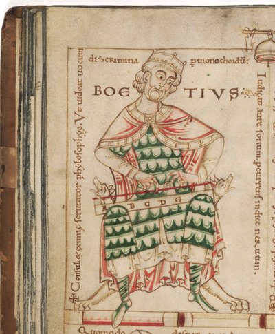 Anicius Manlius Severinus Boethius De: De institutione musica par Boethius, 12ème siècle - Unbekannt