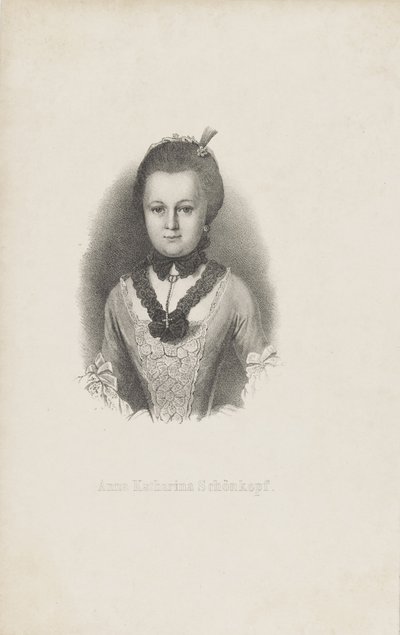 Anna Katharina Käthchen Schönkopf 1746-1810, vers 1820 - Unbekannt