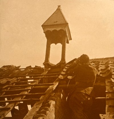 Tir antiaérien, ligne de front, vers 1914-1918 - Unbekannt