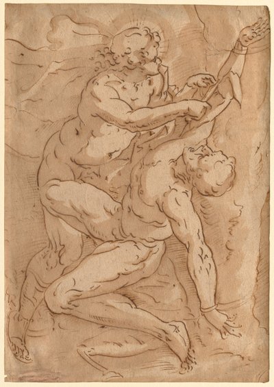 Apollon écorchant Marsyas recto Deux esquisses d