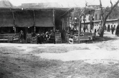 Café arabe, Bagdad, Mésopotamie, Première Guerre mondiale, 1918 - Unbekannt