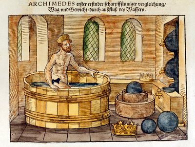 Archimède dans son bain, 1547 - Unbekannt