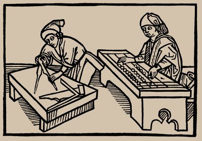 Arithmétique et Géométrie. Du Speculum Vitae Humanae par Rodericus Zamorensis, 1479 - Unbekannt