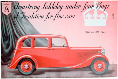 Publicité pour Armstrong Siddeley Motors - Unbekannt