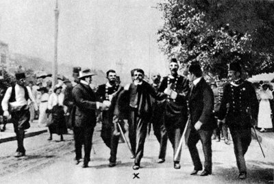 Arrestation de Gavrilo Princip, assassin de l