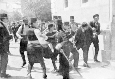 Arrestation de Gavrilo Princip, assassin de l