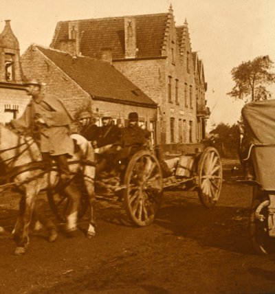 Artillerie en mouvement, vers 1914-1918 - Unbekannt