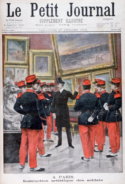 Instruction artistique des soldats français au Salon, Paris, 1902 - Unbekannt