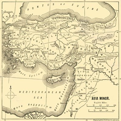 Asie Mineure - Carte, 1890 - Unbekannt