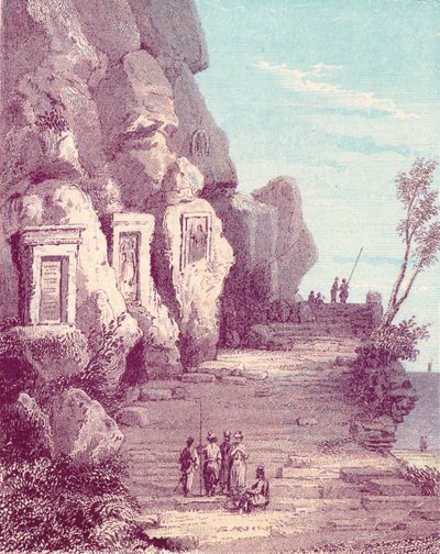 Sculpture assyrienne au Nahr El Kelb ou rivière du Chien, XIXe siècle - Unbekannt