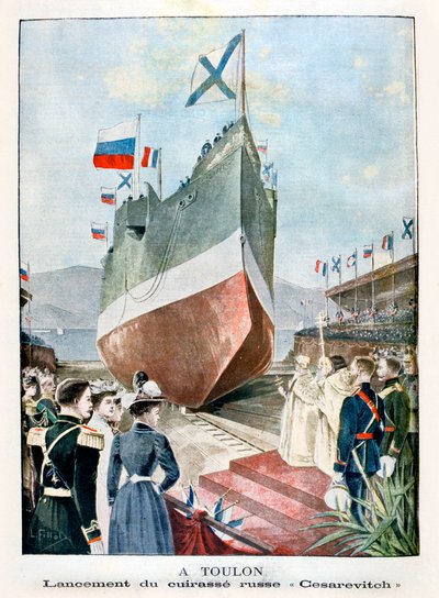 À Toulon, lancement du cuirassé russe Cesarevitch, 1901 - Unbekannt