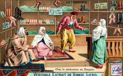 Chez un cordonnier en Turquie, vers 1900 - Unbekannt