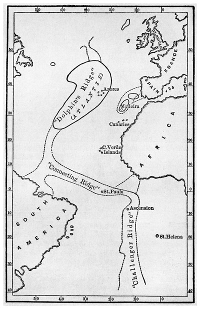 Atlantis : une carte montrant l