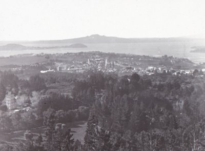 Auckland, depuis Mount Eden, fin 19e-début 20e siècle - Unbekannt
