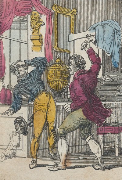 Commissaire-priseur et avocat, commissaire-priseur adjugé un mauvais lot, début du 19e siècle - Unbekannt