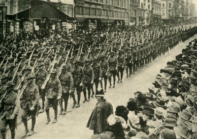 Troupes australiennes, Melbourne, Première Guerre mondiale - Unbekannt